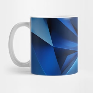 Abstract Deep Blue Mug